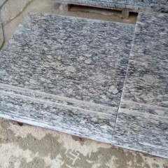 Oyster pearl granite stair steps